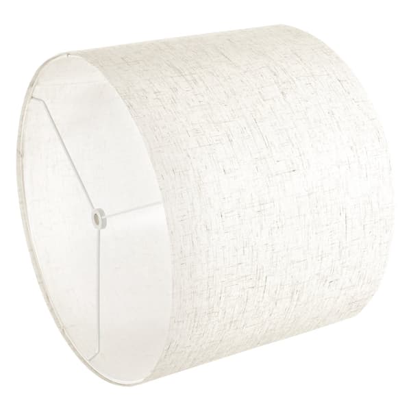 Drum-lampunvarjostinsetti, 2 kpl, 16 x 16 x 12 tuumaa, pellavaa