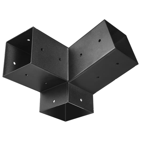 4x4 3-vägs sluttande pergolafästen med baser, 2-pack