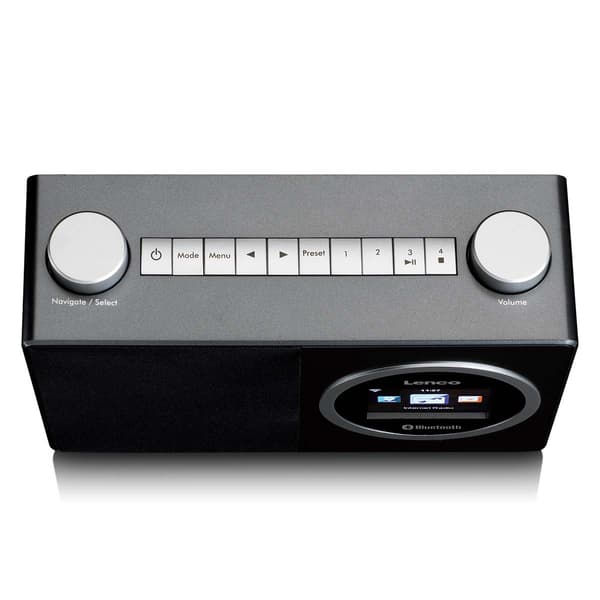 Internetradio med Bluetooth, färgdisplay, väckarklocka