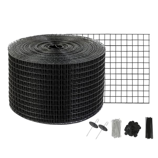 Fågelskyddsrulle för solpaneler, 20 cm x 30 m, 70 klämmor