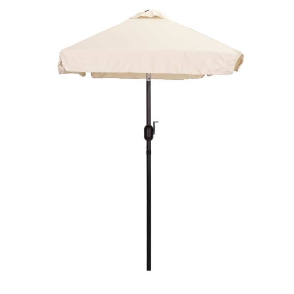 Rektangulärt stort lutande trädgårdsparaply med vev, beige, 200 x 140 cm