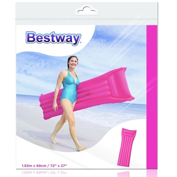 Bestway - Oppustelig strandmadras 183x69cm (Pink)