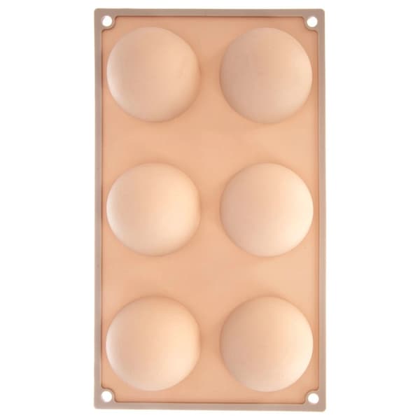 Silikone bageform til halvkugle, beige, 28x16,5 cm