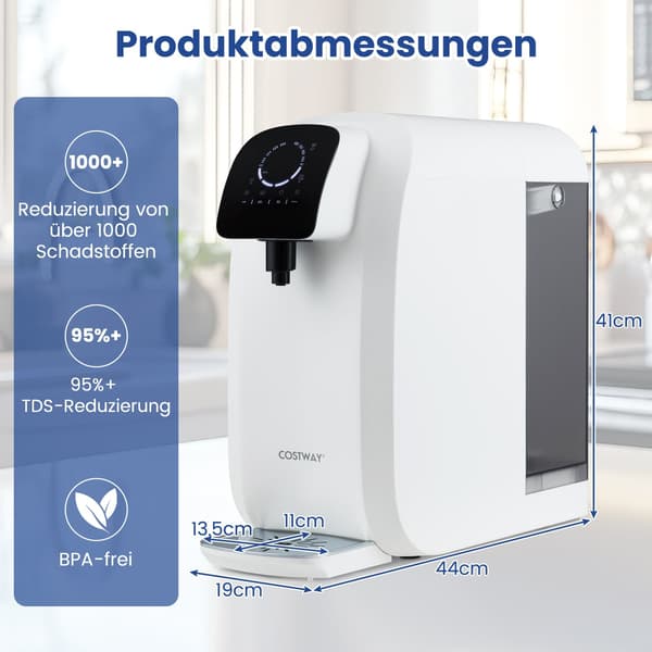 Bänkskiva 5-stegs RO-vattenfilter med UV-ljus