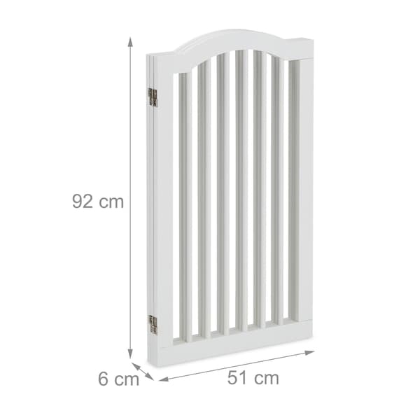 Hvid sikkerhedslåge 92 cm
