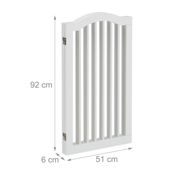 Vit säkerhetsgrind 92 cm