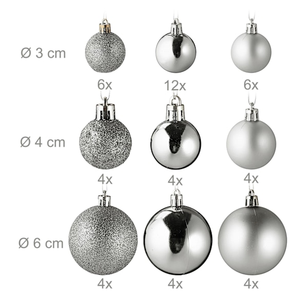 Julgranskulor i 100-pack