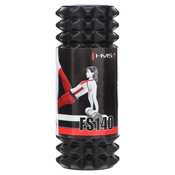 Svart Foam Roller, High-Density, 33 cm