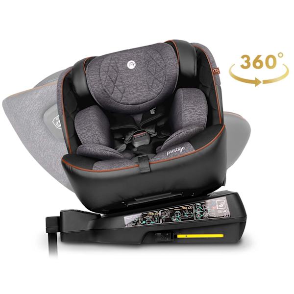 Nukido Prestige Line Autostol Sort/Grå 0-36kg ISOFIX