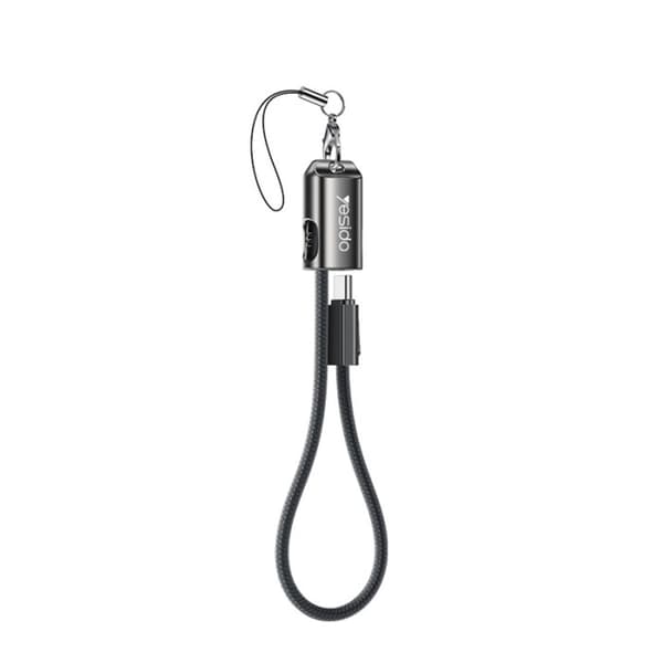 Yesido USB-C til USB-C hurtigopladningskabel 60W, 20cm - Sort