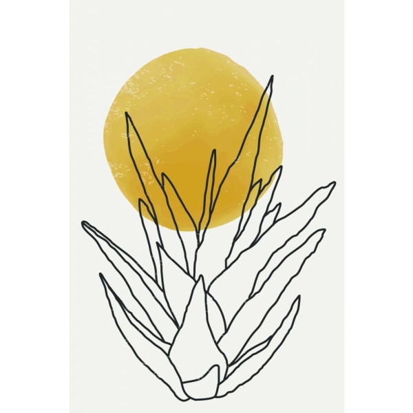 Abstract Agave Sunshine 3 - 21x30 cm