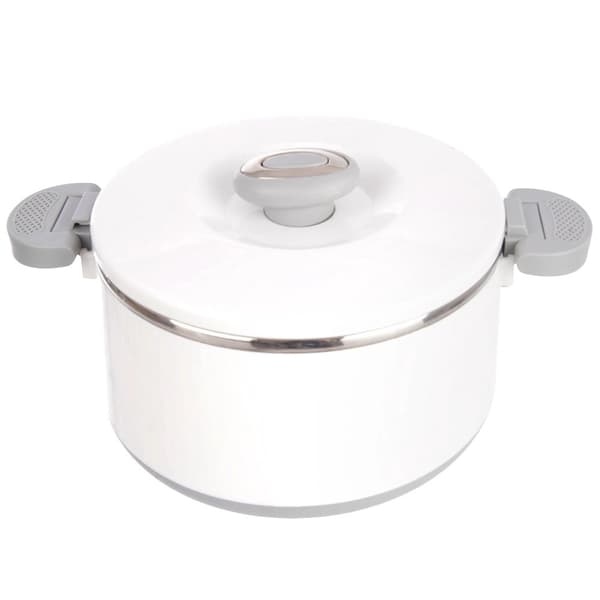 Mattermos i rostfritt stål, 1,6 l, vit