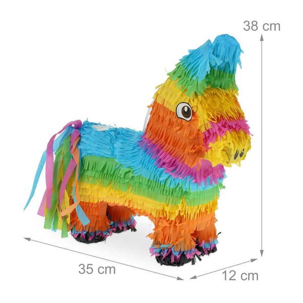 Æsel Piñata-sæt med pind og maske