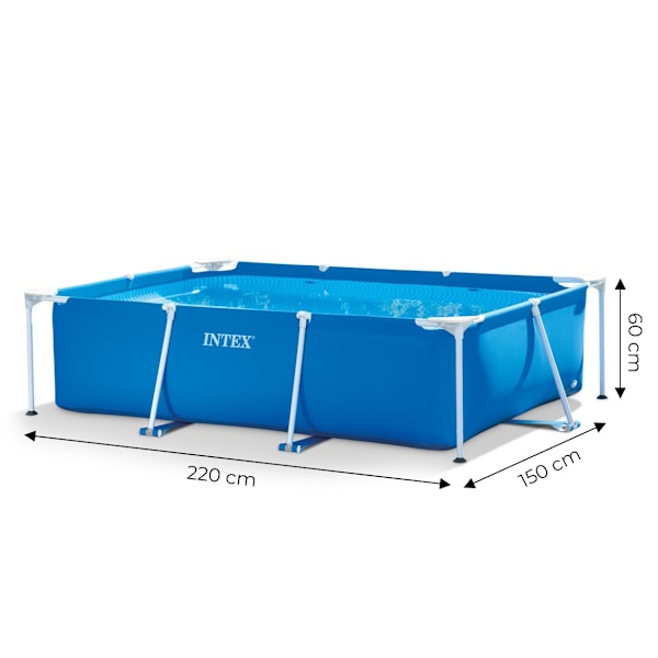 Rektangulär trädgårdsstomme pool 220 x 150cm 28270 INTEX