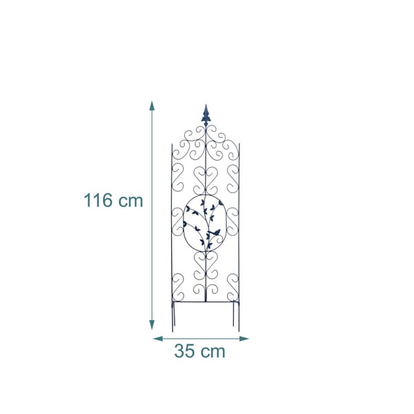 Fritstående metalespalier til klatreplanter