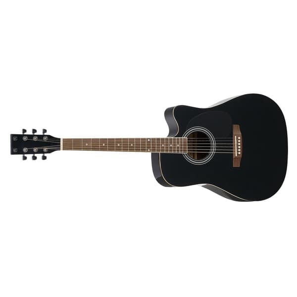 41-tums Cutaway akustisk gitarr nybörjarset, gigbag, svart