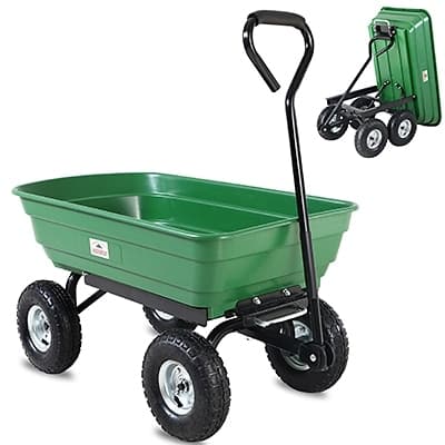 Havevogn Grøn 300 kg 75 l