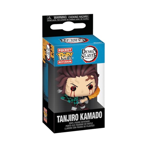 Funko Pop-nøglering med Tanjiro Kamado-logo