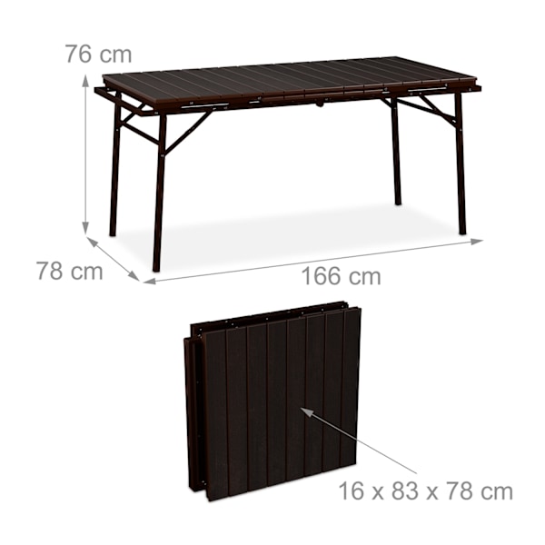 Sammenklappeligt havebord