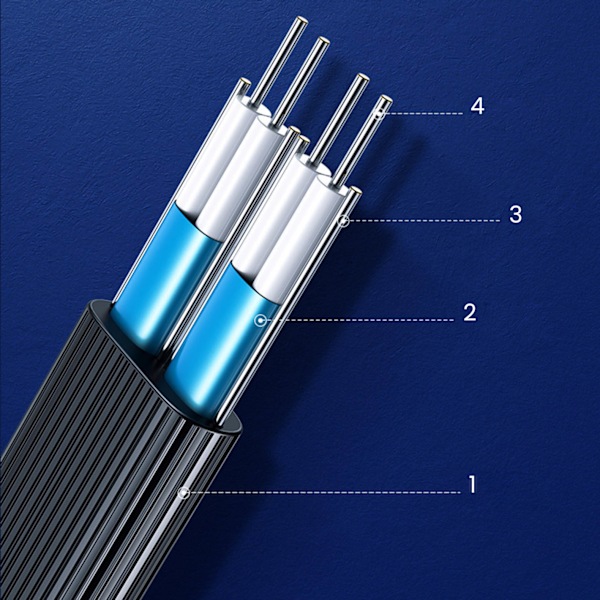 Kabel fladvinklet SATA 1.0-3.0 op til 5Gb/s 0.5m - sort