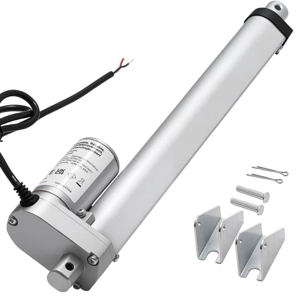 12V lineær aktuator, 250 mm slaglængde, 1000N, IP54-beslag