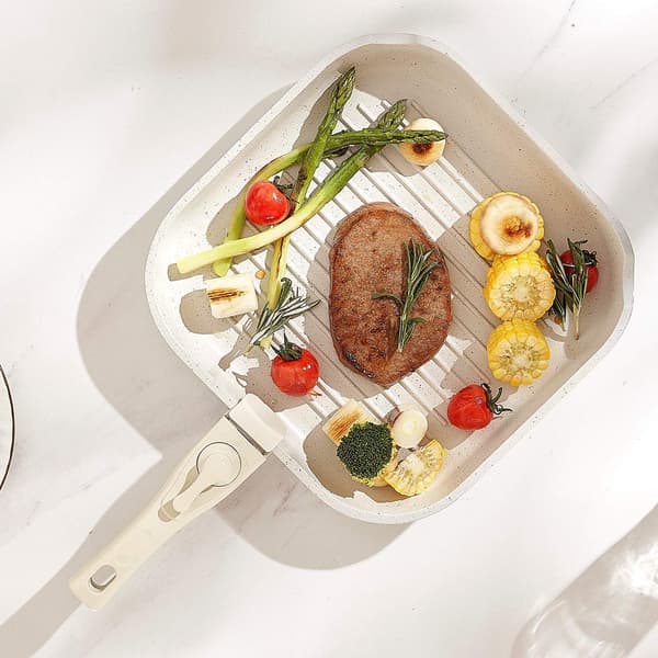17-delars nonstick-kokkärlsset, avtagbart handtag, induktion, ugnssäker