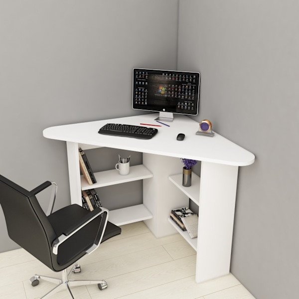 Study Desk Corner - Hvid