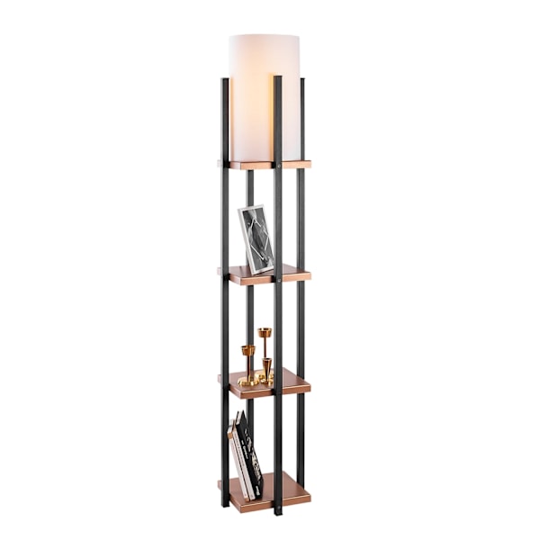 Gulvlampe 7113 - Sort, Kobber