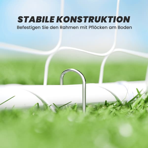 Fotbollsmål för träning och matcher, UV-resistent, ankare ingår