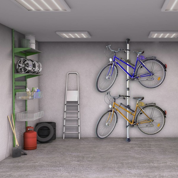 Cykelförvaring för två cyklar