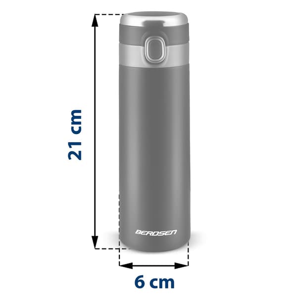 Tyhjiötermospullo 450 ml BD-786 Musta