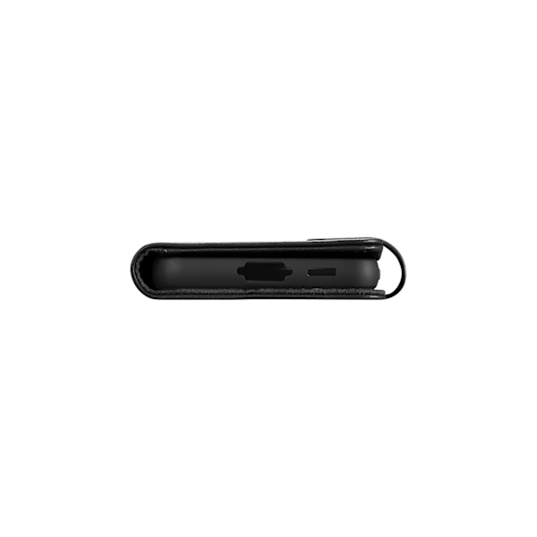 Plånboksfodral i läder till Samsung Galaxy S23+ Plånboksfodral, svart