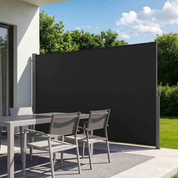 Utfällbar sidomarkis 180x300 cm, vattentät insynsskydd
