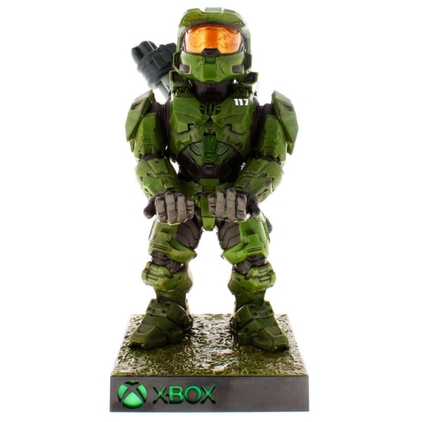 Halo Infinite Master Chief figur klämfäste Kabelfäste med ljus 21cm