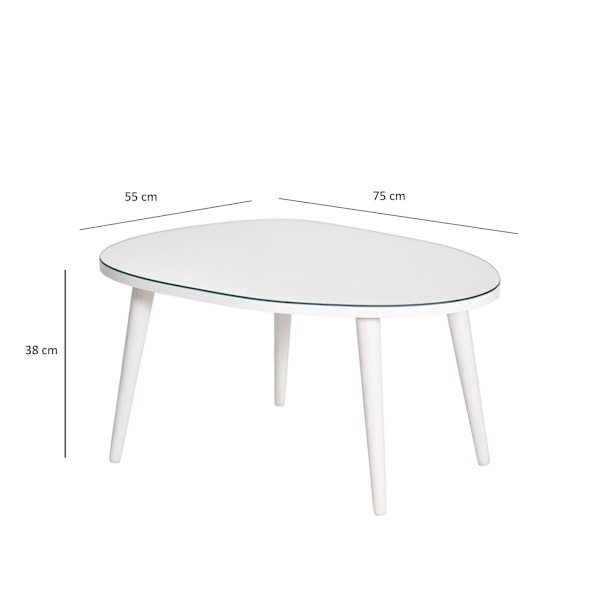 Soffbord Gusto - Vit