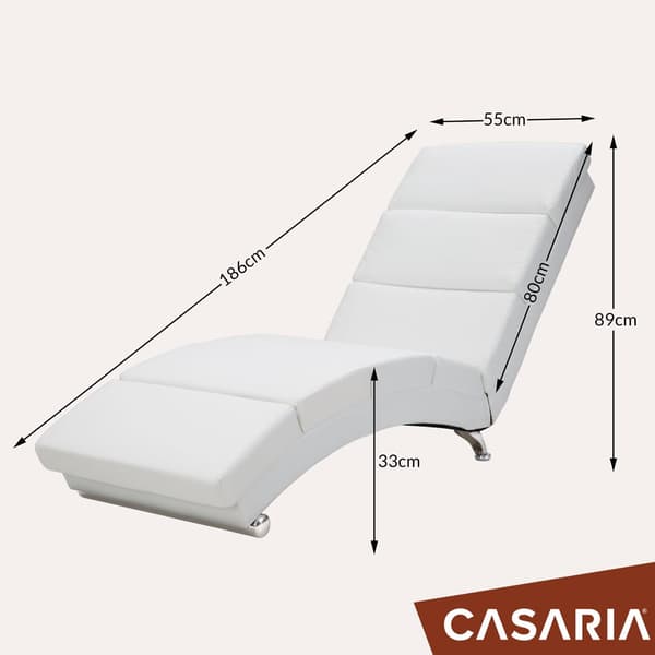 Massagestol med varme, hvid, 8 punkter, 5 tilstande