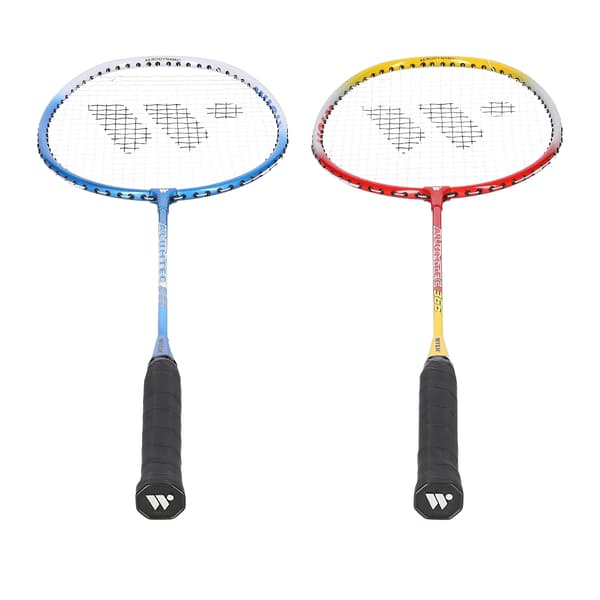 Badmintonset – 2 racketar, fjäderbollar ingår