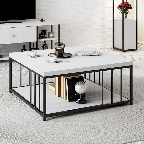 Soffbord Zenn - Vit, Svart