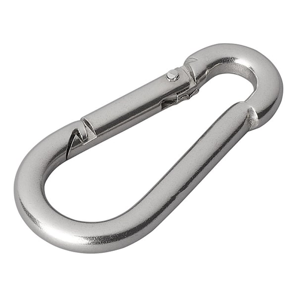 Karabiinikoukku ruostumatonta terästä 6x60mm