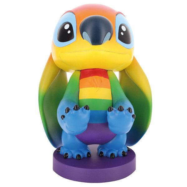 Stitch Rainbow Figur Klämfäste, 20 cm Cable Guy