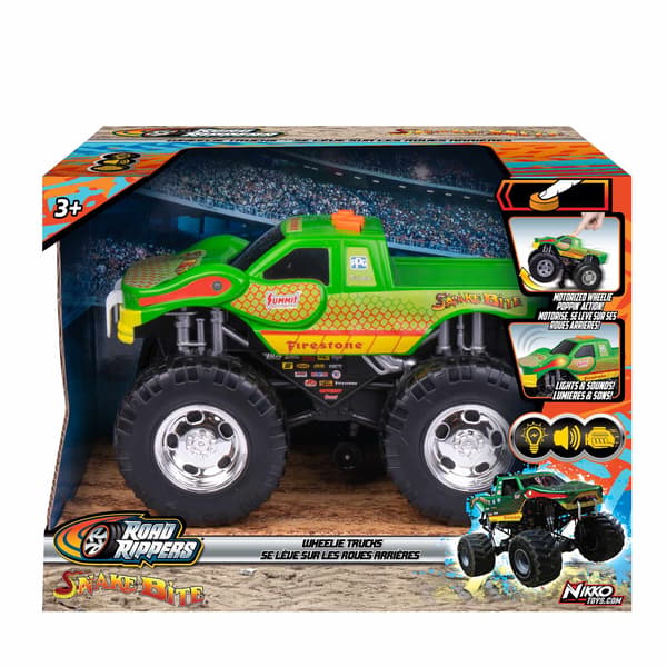 Monstertruck-legetøj med lys og lyde
