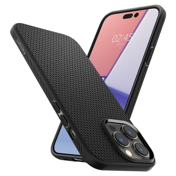 Spigen Liquid Air Skal till iPhone 14 Pro - Mattsvart