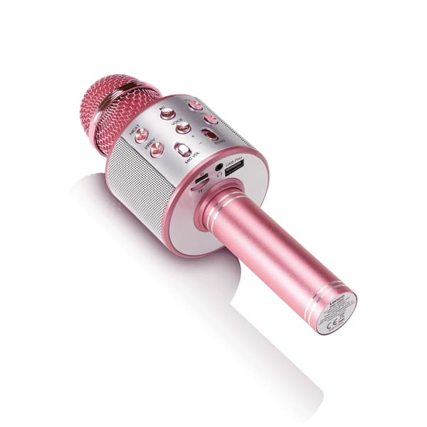 Karaokemikrofoni Bluetoothilla, USB:llä ja Micro SD -soittimella