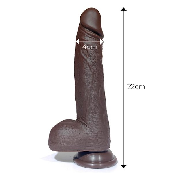 Severo Realistic Turbo Shaking Dildo Thrusting, 360º Rotation Fjärrkontroll Värmeeffekt