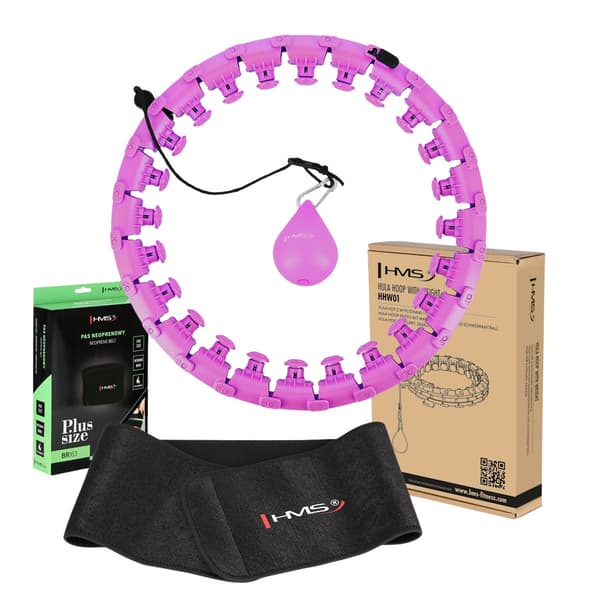 Viktad Hula Hoop, Violet, Plus Size, Midjestöd