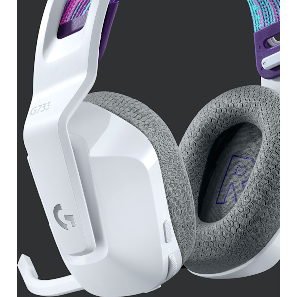 Logitech G733 Lightspeed - langattomat pelikuulokkeet, valkoinen