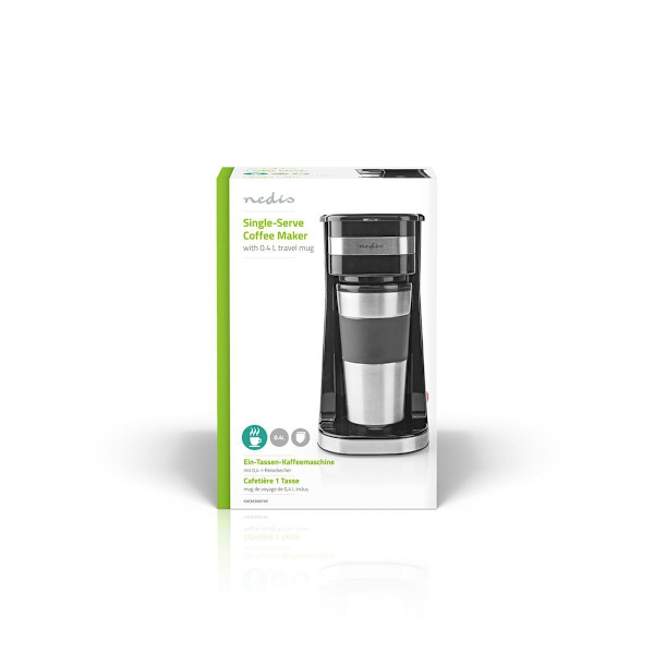 Kahvinkeitin | Kahvisuodatin | 0.4 l | 1 Kupit | Hopea / Musta