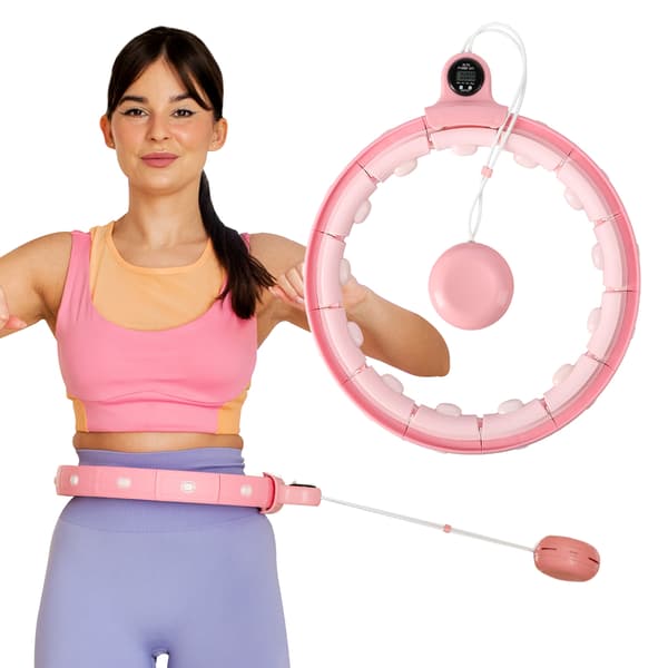 Viktad Rosa Hula Hoop med disk