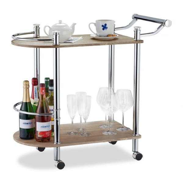 Serveringsvogn med 2 hylder