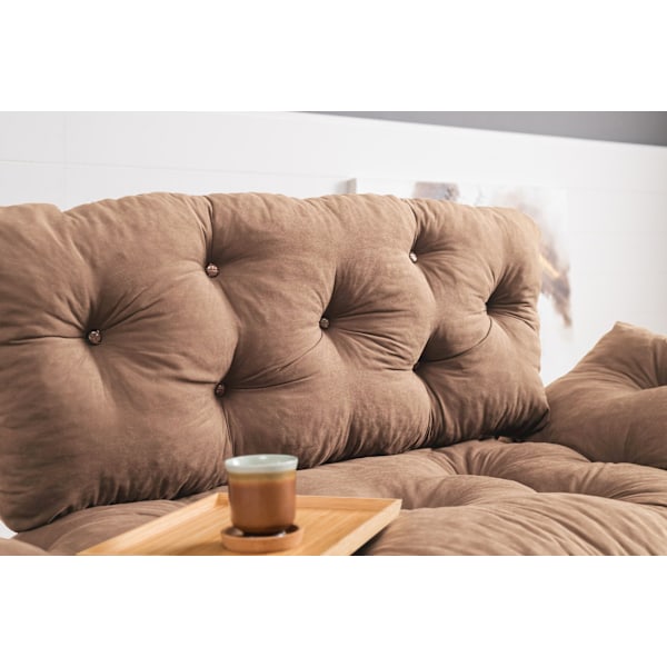 2-sæders sovesofa Nitta - lysebrun